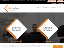 Tablet Screenshot of newtandem.com